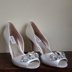 Badgley Mischka beaded heals